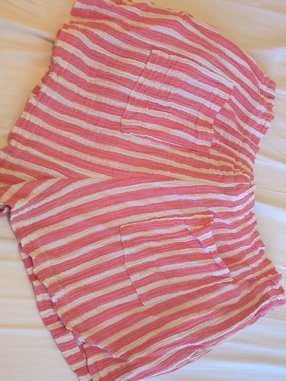 Universal Thread Pink and White Striped Drawstring Shorts - Picture 4 of 4